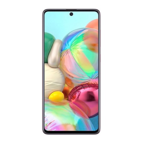 Ekranas Samsung A715 A71 su lietimui jautriu stikliuku ir rėmeliu originalus Black (service pack)