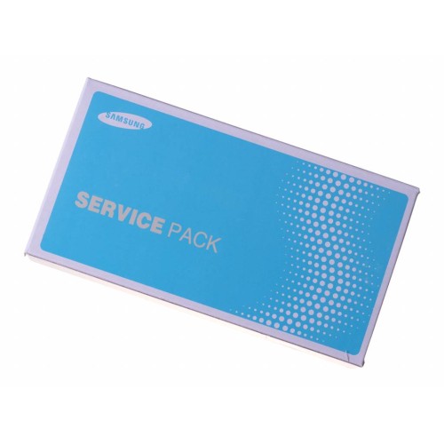 Ekranas Samsung A715 A71 su lietimui jautriu stikliuku ir rėmeliu originalus Black (service pack)