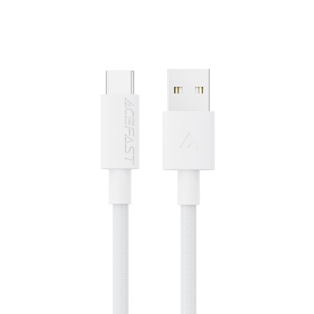 USB kabelis Acefast C18-04 USB-A to USB-C 1.2m baltas
