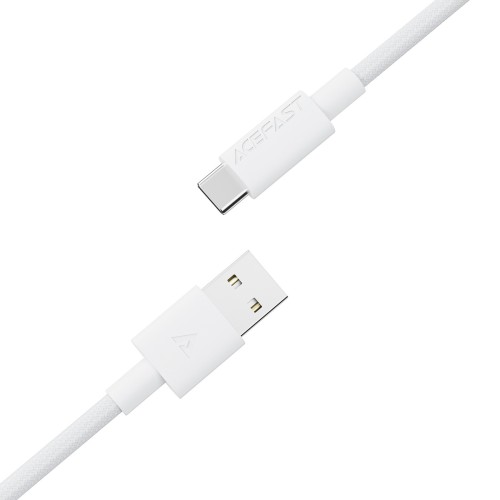 USB kabelis Acefast C18-04 USB-A to USB-C 1.2m baltas