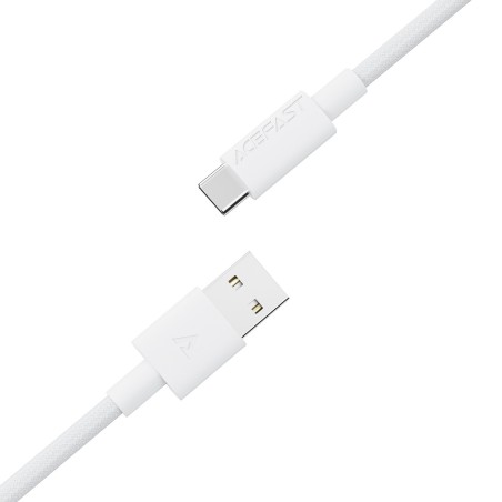 USB kabelis Acefast C18-04 USB-A to USB-C 1.2m baltas