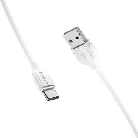 USB kabelis Borofone BX19 USB-A to USB-C 1.0m baltas