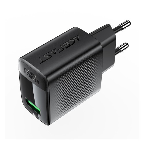 Įkroviklis Acefast A90 18W USB-A juodas