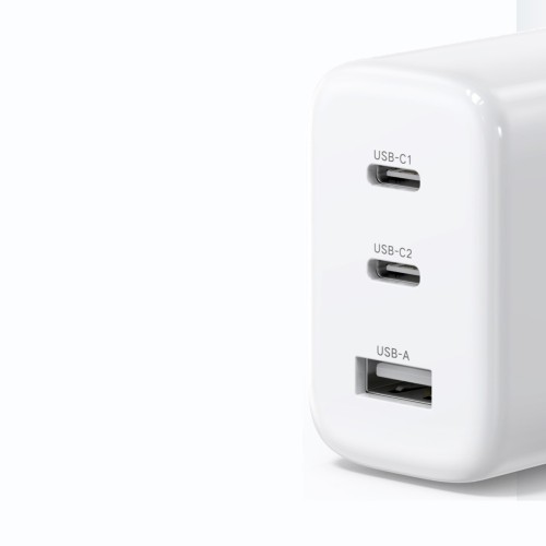 Įkroviklis Ugreen CD275 65W 2xUSB-C/USB-A baltas