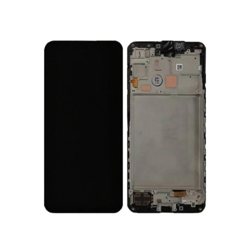 Ekranas Samsung A166 A16 5G su lietimui jautriu stikliuku ir rėmeliu originalus Black (service pack)