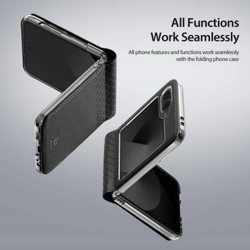 Dėklas Dux Ducis Bril Samsung F751 Z Flip7 juodas