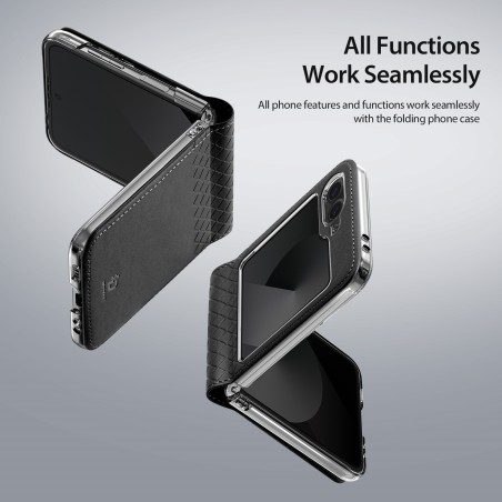 Dėklas Dux Ducis Bril Samsung F751 Z Flip7 juodas