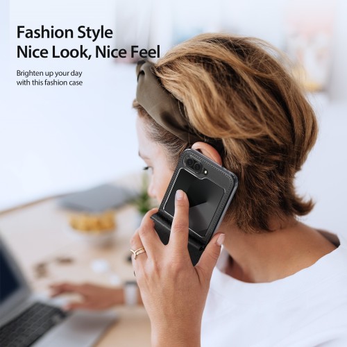 Dėklas Dux Ducis Bril Samsung F751 Z Flip7 juodas
