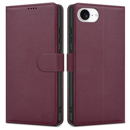 Dėklas Fancy Wallet Samsung A356 A35 5G tamsiai raudonas