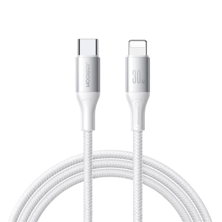 USB kabelis Joyroom S-A28 USB-C to Lightning 30W 2.0m baltas