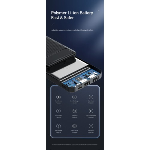Išorinė baterija Power Bank Awei P5K 5V/2.1A 10000mAh juoda