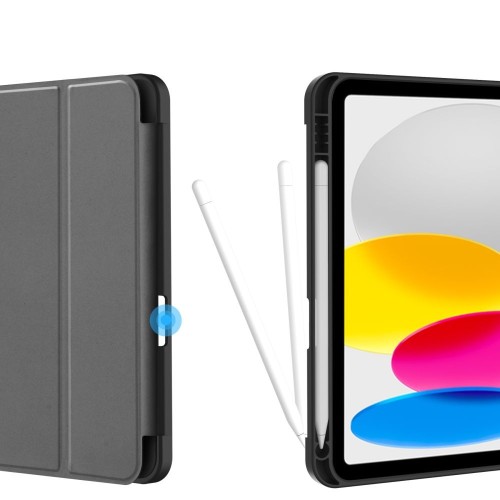 Dėklas Tech-Protect SmartCase Pen Holder Apple iPad 10.9 2022/iPad 11 2025 juodas