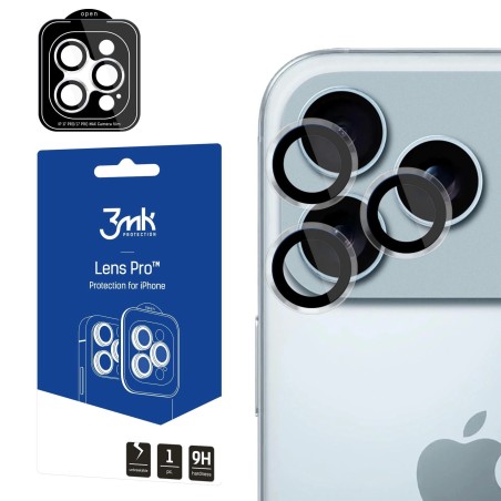Apsauginis stikliukas kamerai 3mk Lens Pro Apple iPhone 17 Pro/17 Pro Max skaidrus