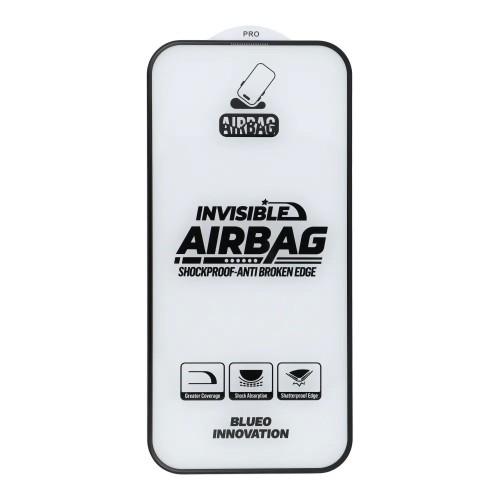 LCD apsauginis stikliukas 5D Mr. Monkey Glass (Airbag Anti-Broken) Apple iPhone 17 Pro Max juodas