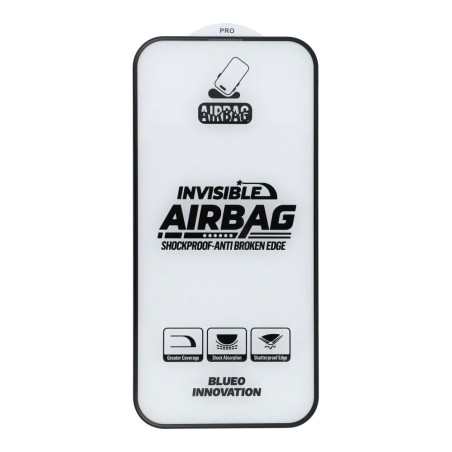 LCD apsauginis stikliukas 5D Mr. Monkey Glass (Airbag Anti-Broken) Apple iPhone 17 Pro Max juodas
