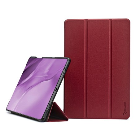 Dėklas Reach Smart Leather Xiaomi Redmi Pad 2 11.0 tamsiai raudonas