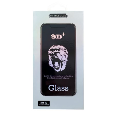LCD apsauginis stikliukas 9D Gorilla Apple iPhone 17 juodas