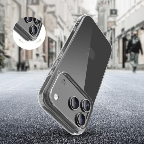 Dėklas Tech-Protect Flexair Hybrid Apple iPhone 17 Pro Max skaidrus