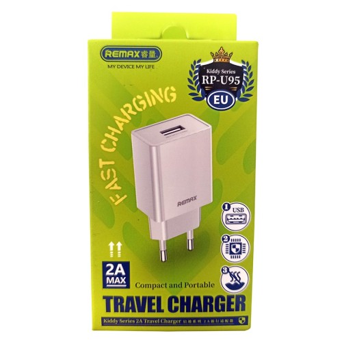 Įkroviklis Remax RP-U95 10W USB-A baltas
