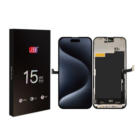 Ekranas Apple iPhone 15 Pro Max su lietimui jautriu stikliuku JH INCELL FHD 120Hz (removable IC)