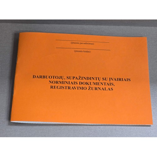 Darbuotojų supažindintų su...
