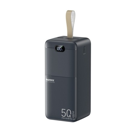 Išorinė baterija Power Bank Remax RPP-117 22.5W 50000mAh juoda