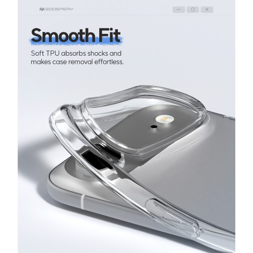 Dėklas Mercury Jelly Clear Apple iPhone 17 skaidrus
