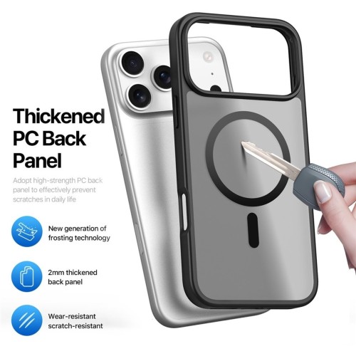Dėklas Dux Ducis Yind Apple iPhone 17 Pro Max juodas