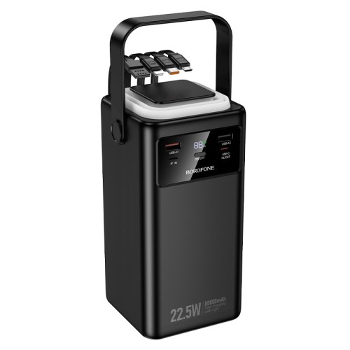 Išorinė baterija Power Bank Borofone BJ65B 22.5W 80000mAh juoda