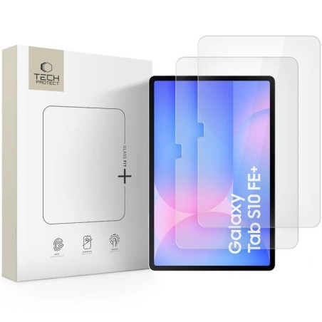 LCD apsauginis stikliukas Tech-Protect Glass Fit+ 2-Pack Samsung X620/X626 Tab S10 FE Plus