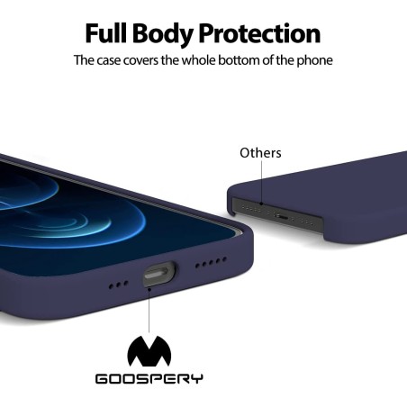 Dėklas Mercury Silicone Case Samsung S731 S25 FE tamsiai mėlynas