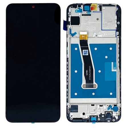 Ekranas Huawei P Smart 2019/P Smart Plus 2019/P Smart 2020 su lietimui jautriu stikliuku ir rėmeliu juodas ORG