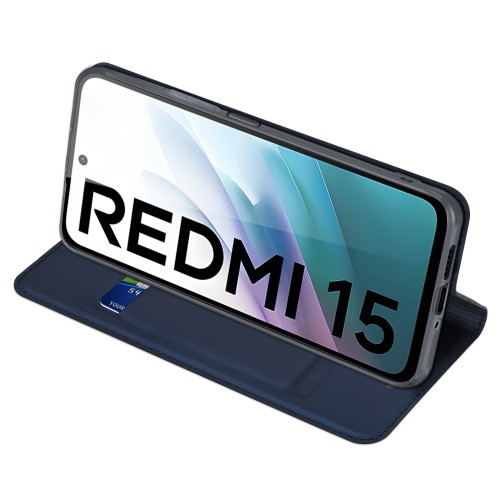 Dėklas Dux Ducis Skin Pro Xiaomi Redmi 15 4G/Redmi 15 5G tamsiai mėlynas