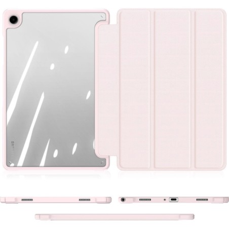 Dėklas Dux Ducis Toby Samsung X210/X215/X216 Tab A9 Plus 11.0/X230/X235/X236 Tab A11 Plus 11.0 rožinis