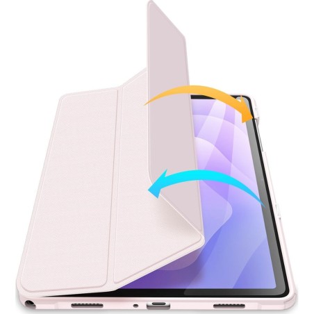 Dėklas Dux Ducis Toby Samsung X210/X215/X216 Tab A9 Plus 11.0/X230/X235/X236 Tab A11 Plus 11.0 rožinis