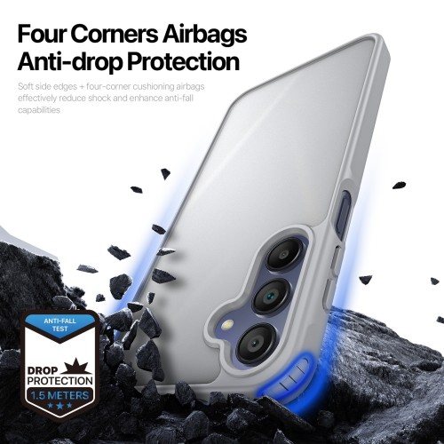 Dėklas Dux Ducis Yind Samsung A175 A17 4G/A176 A17 5G pilkas