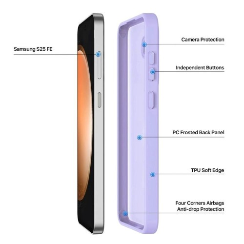 Dėklas Dux Ducis Yind Samsung S731 S25 FE violetinis