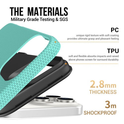 Dėklas Perfectionists Triangle Mag Case Apple iPhone 17 Pro žalias