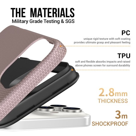 Dėklas Perfectionists Triangle Mag Case Apple iPhone 17 rožinio aukso