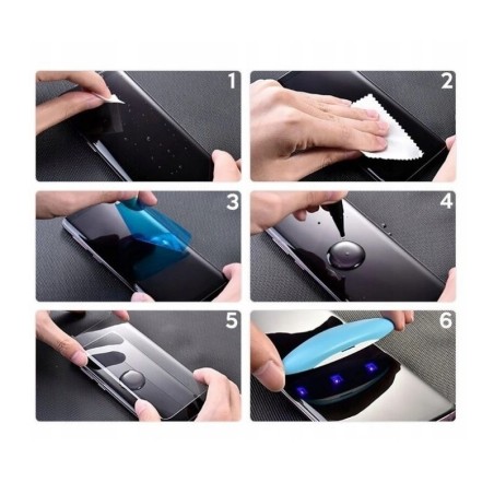 LCD apsauginis stikliukas Nano Optics 5D UV Glue Xiaomi Redmi Note 15 5G lenktas skaidrus