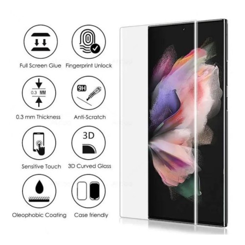 LCD apsauginis stikliukas Nano Optics 5D UV Glue Xiaomi Redmi Note 15 Pro Plus 5G lenktas skaidrus