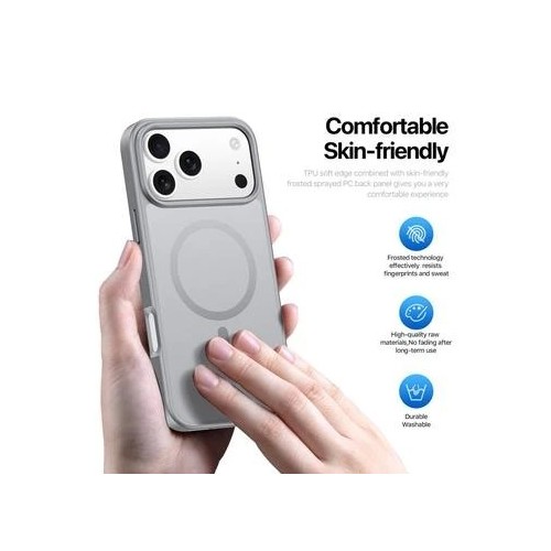 Dėklas Dux Ducis Yind Apple iPhone 17 Pro pilkas