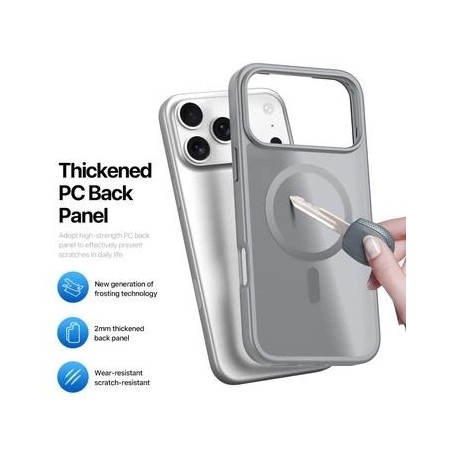 Dėklas Dux Ducis Yind Apple iPhone 17 Pro pilkas