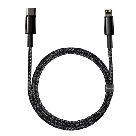 USB kabelis Baseus Tungsten PD20W USB-C to Lightning 1.0m juodas CATLWJ-01