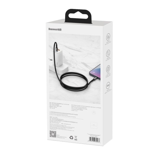 USB kabelis Baseus Tungsten PD20W USB-C to Lightning 1.0m juodas CATLWJ-01