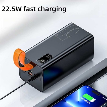 Išorinė baterija Power Bank Reach RR-H39B 22.5W 50000mAh juoda