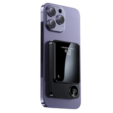Išorinė baterija Power Bank Reach RR-Y009 22.5W MagSafe 10000mAh juoda