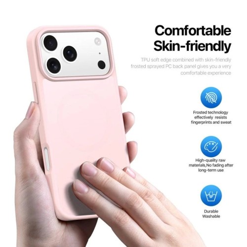 Dėklas Dux Ducis Yind Apple iPhone 17 Pro rožinis