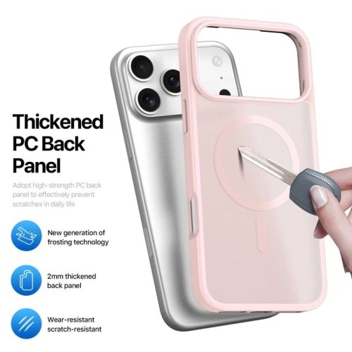 Dėklas Dux Ducis Yind Apple iPhone 17 Pro rožinis