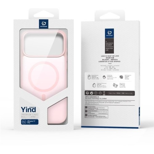 Dėklas Dux Ducis Yind Apple iPhone 17 Pro rožinis